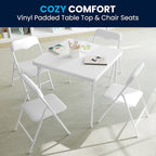 Flash Furniture Mindy Kids 5-Piece Folding Square Table and Chairs Set - Image 8