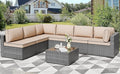 Shintenchi 7 Pieces Outdoor Patio Furniture Sets, Patio Sectional Sofa Couch by Shintenchi%7CFurnitureMadeforRealLife