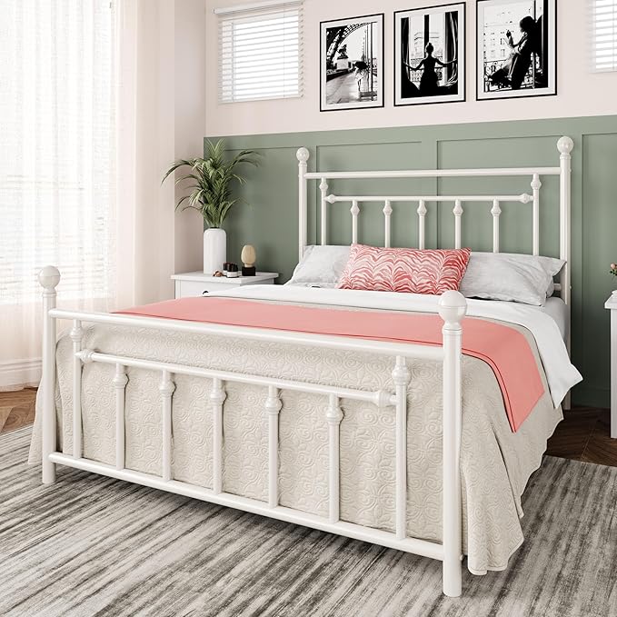 Allewie 14 Inch Queen Size Metal Platform Bed Frame - Image 3
