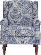 Pia Ricco High Back Floral Accent Chair - Image 6