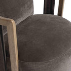 First of a Kind Swivel Chair in Chocolate Brown Plywood - Image 6