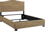 Crosley Furniture Serena Bed, Handwoven Natural Fiber Rattan Headboard and - Image 5