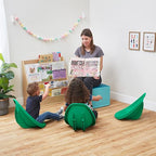 ECR4Kids Plastic Leaf Scoop Floor Rocker Seat, Classroom Furniture - Image 11