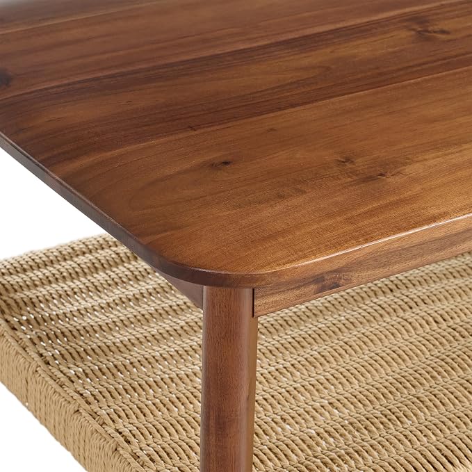 Alaterre Furniture Calais 48 Inch Rectangular Solid Wood Coffee Table - Image 10