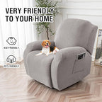 Genina Recliner Chair Covers, Stretch Reclining Chair Cover, Recliner Sofa - Image 3