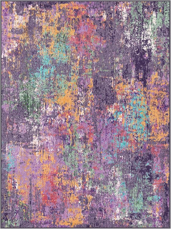 RELEANY Washable Area Rugs 2'x3' Non-Slip Modern Abstract Soft - Image 7