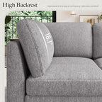 Belffin 111" Cloud Sectional Sleeper Sofa - Image 5