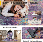 RELEANY Washable Area Rugs 2'x3' Non-Slip Modern Abstract Soft - Image 4