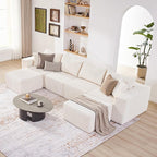 Weture 135.4" Cloud Couch Sectional, Modular Sectional Sofa - Image 4