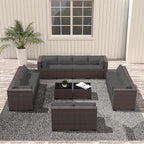 Outdoor Patio Furniture Set, 14 Pieces Outdoor Sectional Furniture Patio Sofa - Image 8