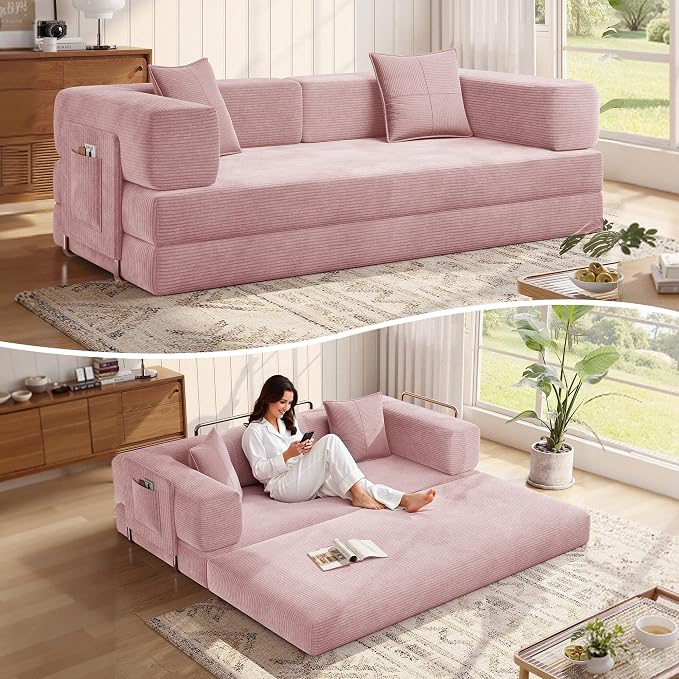MoonSpeak 78.8''Sleeper Couch Bed by MoonSpeak