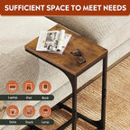 WLIVE C Shaped End Table, Small Couch Side Tables - Image 5