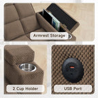 Auvsoce 71" Loveseat Recliner Chair - Image 6