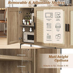 JASIWAY Buffet Cabinet with Storage, Modern Coffee Bar Cabinet Console Table - Image 4