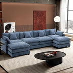 Ihanherry 146" U-Shaped Modern Sofa Modular Sectional Cloud Couch by iHanHerry