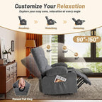 Rocker Recliner Chair with Massage and Heat, Nursery Rocking Chairs - Image 4