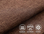 Stellhome Fall Burlap Throw Pillow Covers Solid Farmhouse Linen Pillowcase - Image 2