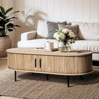 LuxenHome Oval Coffee Table by LuxenHome