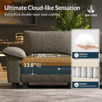 HERA'S HOUSE 88" Modular Sectional Sofa, L Shaped Couches - Image 6