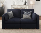 Oversized 2 Seater Modular Sectional Sofa, Solid Wood Frame Sofa, Removable by Kalafini