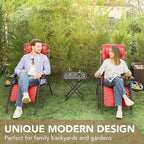 Devoko Patio Zero Gravity Chair Outdoor Folding Adjustable Reclining Chairs - Image 5