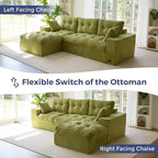 MAXYOYO 104" L Shaped Modular Sectional Sofa - Image 6