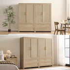 SICOTAS Larger Armoire Wardrobe Closet, Boho Armoire Clothes Organizer - Image 7