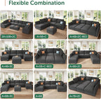 HONBAY Modular Sectional Sofa Sleeper Couch - Image 4