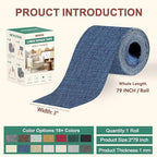 BESEZX Linen Fabric Repair Tape, 3x79 Inch Self Adhesive Repair Patches - Image 2