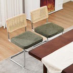 Zesthouse Natural Rattan Dining Chairs Set of 4, Mid Century Modern Dining - Image 7