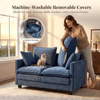 Loveseat Sofa with Cloud 3-Layer Cushion & 27" Deep Seat, Modern Small Couch - Image 5