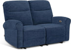 MCombo 64.6" Wall Hugger Power Loveseat Recliner Sofa by MCombo