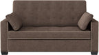 Serta Ainsley Loveseat with Pull Out Sleeper Microfiber Java Full - Image 4