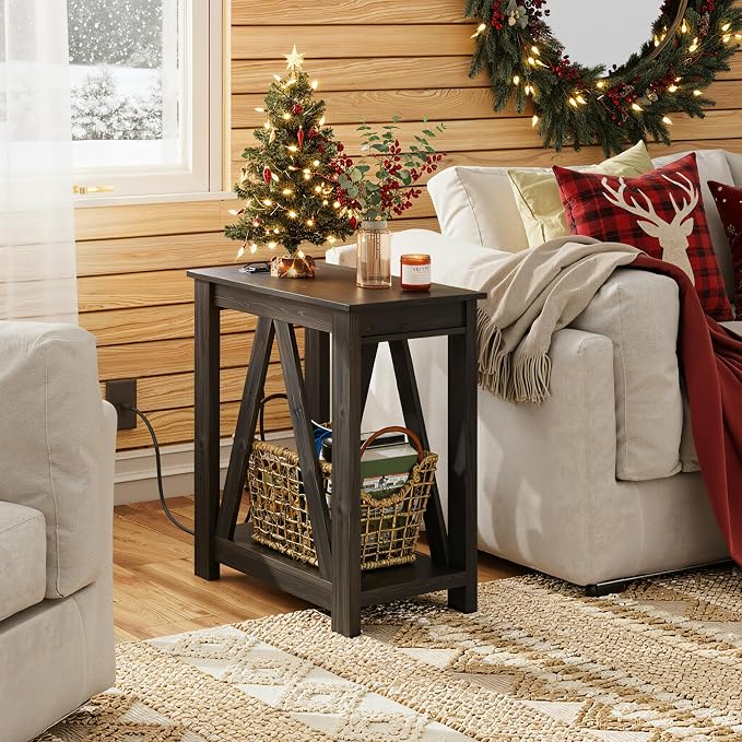 WLIVE End Tables Living Room Set of 2 - Image 8