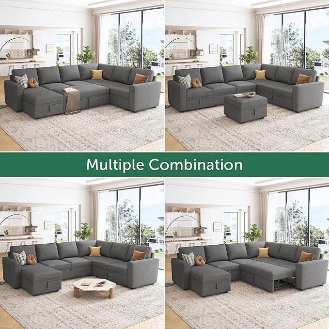 HONBAY Sectional Sleeper Sofa - Image 5