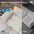 SUNSHINE VALLEY Sofa and Loveseat Set, Oversized Corduroy Modular Love seat and - Image 7