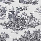 Linon Stephanie Black and White Toile Fully Upholstered Bench - Image 15