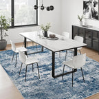 8x10 Area Rug Living Room Rug: Washable Modern Abstract Soft Thin Rug Indoor - Image 5