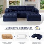 MAXYOYO 104" U Shaped Modular Sectional Sofa - Image 9