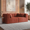 MONVANE 75" Loveseat Sofa, Comfy Chenille Cloud Couch by MONVANE