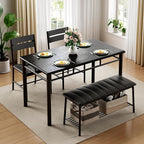 IRONCK Dining Table Set for 4, Kitchen Table - Image 3