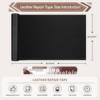KING MOUNTAIN Leather Repair Patch, 16 x 60 Inches Self-Adhesive Repair Tape - Image 4