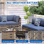 Patio Furniture Sets, 7-Piece Outdoor Patio Furniture - Image 4