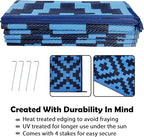 SAND MINE Reversible Mats, Plastic Straw Rug, Modern Area Rug, Large Floor Mat - Image 4