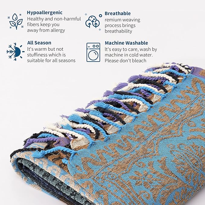 Boho Throw Blanket - Image 5