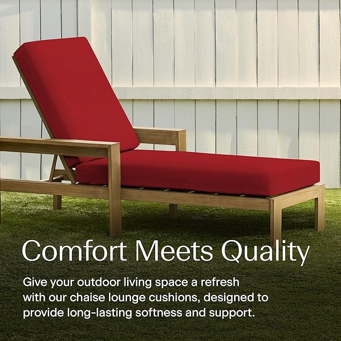Honeycomb Outdoor Chaise Lounge Cushion - Image 3
