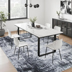 4x6 Area Rug Living Room Rug: Washable Modern Abstract Soft Thin Rug Indoor - Image 4