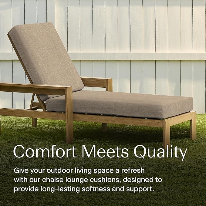 Honeycomb Outdoor Chaise Lounge Cushion - Image 3