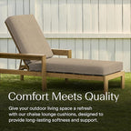 Honeycomb Outdoor Chaise Lounge Cushion - Image 3
