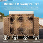 SUNSHINE VALLEY L Shaped Patio Furniture, Outdoor Sectional Sofa - Image 7